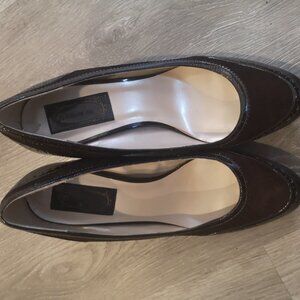 Etienne Aigner Ladies Size 9.5M Leather & Man Made Material Everest Dress Pumps